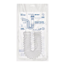 Cargar imagen en el visor de la galería, Céspol flexible p/lavabo con contra, polipropileno, 1-1/4'