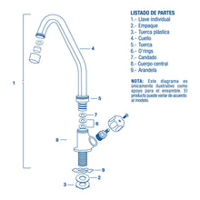 Cargar imagen en el visor de la galería, Llave individual para fregadero, Basic