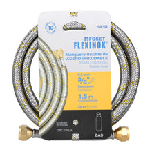 Cargar imagen en el visor de la galería, Manguera de hule, 150 cm, revestida de acero, usos generales