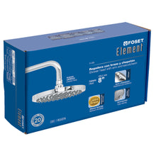 Cargar imagen en el visor de la galería, Regadera redonda, 8', con brazo, Element