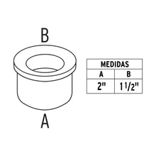 Cargar imagen en el visor de la galería, Chupón de hule negro, 50-40mm