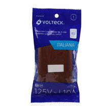 Cargar imagen en el visor de la galería, Placa armada 1 interruptor escalera, madera, línea Italiana