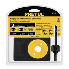Cargar imagen en el visor de la galería, Juego para instalar cerraduras, 4 pzas, Pretul