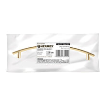 Cargar imagen en el visor de la galería, Jaladera, latón brillante, estilo Contempo, 128 mm