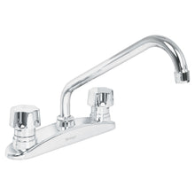 Cargar imagen en el visor de la galería, Mezcladora fregadero, manerales metálicos, base curva, Aqua