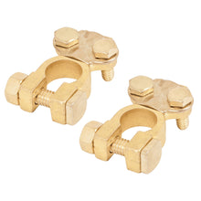 Cargar imagen en el visor de la galería, Terminal de latón para batería, poste superior, 2 piezas