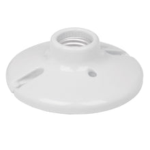 Cargar imagen en el visor de la galería, Portalámpara de porcelana, 4-1/2', circular, Volteck