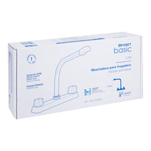 Cargar imagen en el visor de la galería, Mezcladora fregadero, manerales metálicos,cuello cobra,Basic