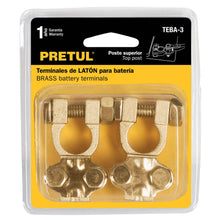 Cargar imagen en el visor de la galería, Terminal de latón para batería, poste superior, 2 piezas