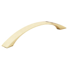 Cargar imagen en el visor de la galería, Jaladera, latón brillante, estilo Moderno, 128 mm