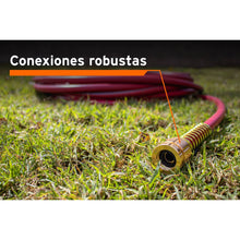 Cargar imagen en el visor de la galería, Manguera 1/2', super reforzada 4 capas, conexiones metal,25m