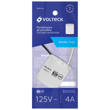 Cargar imagen en el visor de la galería, Portalámpara de porcelana, sencillo, Volteck