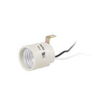 Cargar imagen en el visor de la galería, Portalámpara de porcelana, soporte tipo escuadra, Volteck