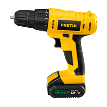 Cargar imagen en el visor de la galería, Taladro inalámbrico, batería ion litio 12 V Pretul