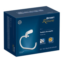 Cargar imagen en el visor de la galería, Toallero de argolla, cromado, línea Riviera