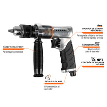 Cargar imagen en el visor de la galería, Taladro neumático reversible, 1/2'