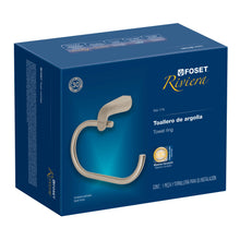 Cargar imagen en el visor de la galería, Toallero de argolla, satinado, línea Riviera