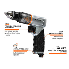 Cargar imagen en el visor de la galería, Taladro neumático reversible, 3/8'