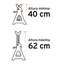 Cargar imagen en el visor de la galería, Torre para auto, 6 toneladas, 2 piezas