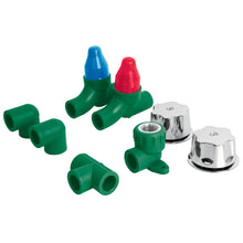 Cargar imagen en el visor de la galería, KIT de conexiones y válvulas PPR para instalación regadera