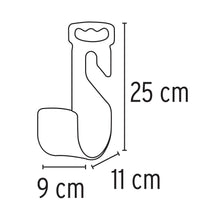 Cargar imagen en el visor de la galería, Gancho plástico para manguera de jardín, negro

