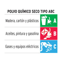 Cargar imagen en el visor de la galería, Extintor portatil para emergencia tipo ABC, 2 kg
