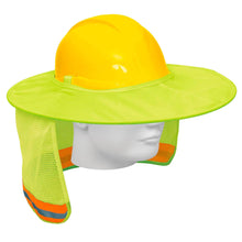 Cargar imagen en el visor de la galería, Protector solar plegable para casco, verde con reflejante
