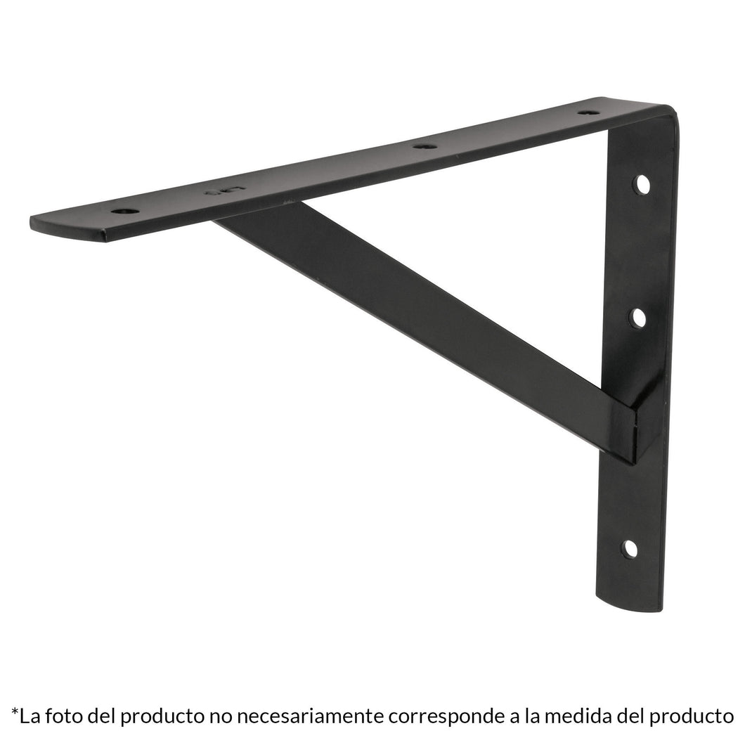Ménsula reforzada, 13 x 20', negra