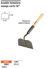 Cargar imagen en el visor de la galería, Azadón jardinero, tomatero corto, mango 16&#39;
