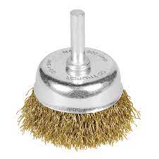 Carda de copa, alambre fino, 1-3/4' para taladro