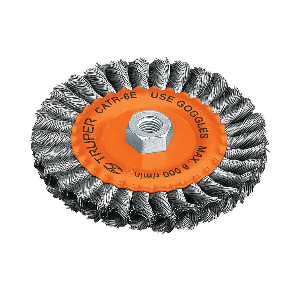 Carda trenzado, 6 X 3/4' para esmeriladora