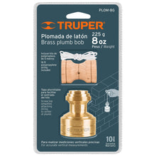 Cargar imagen en el visor de la galería, Plomada de latón tipo Guatemala, 8 oz
