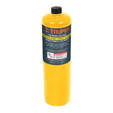 Cilindro de gas propileno de 400g, amarillo