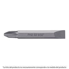 Cargar imagen en el visor de la galería, Puntas para desarmador dobles, PH3, plana 5/16&#39;, largo 2-3/8
