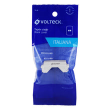 Cargar imagen en el visor de la galería, Módulo (tapón) ciego, línea Italiana, color blanco
