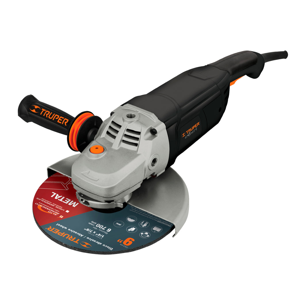 Esmeriladora angular 9', industrial, 2400 W