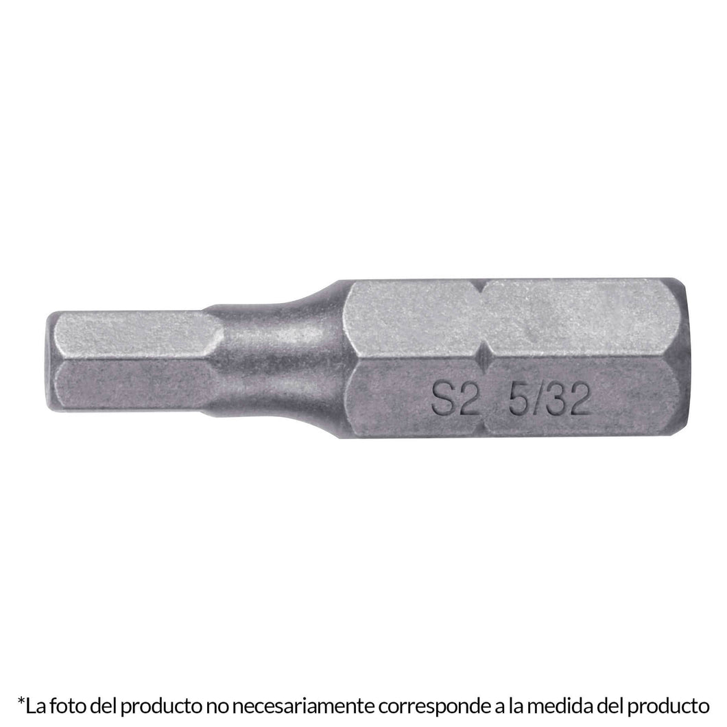 Puntas para desarmador hexagonales 1/8, 1', 5 piezas