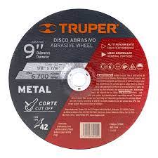 Disco para corte de metal, tipo 42, diámetro 9'