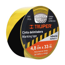 Cargar imagen en el visor de la galería, Cinta delimitadora, amarilla / negro,33m

