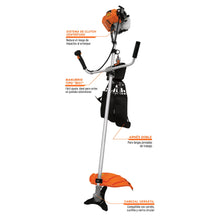 Cargar imagen en el visor de la galería, Desmalezadora a gasolina, mango tipo &#39;bici&#39; 63 cc

