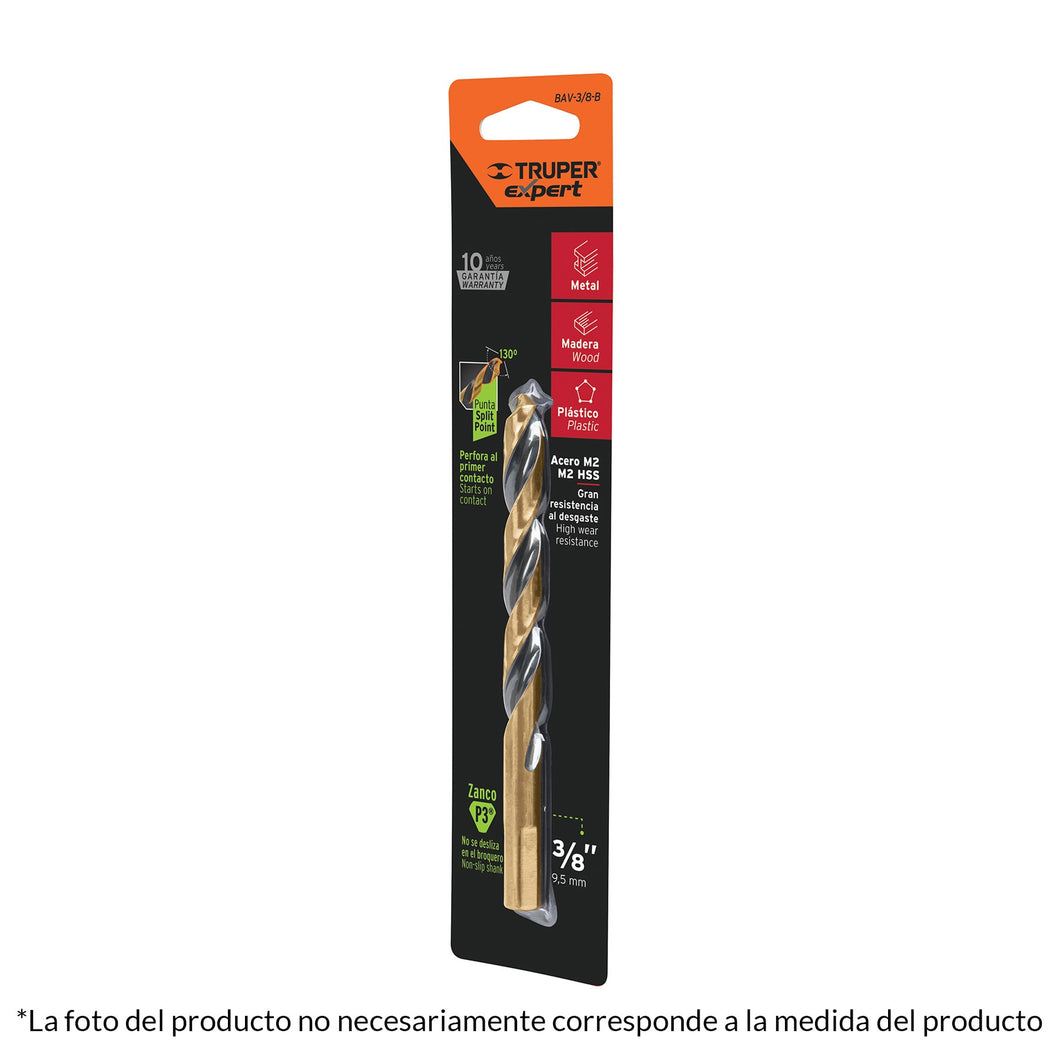 Broca de alta velocidad 1/4' en blister