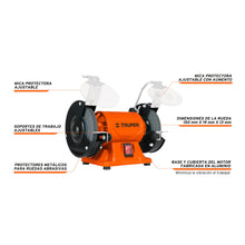 Cargar imagen en el visor de la galería, Esmeril de banco de 6&#39; de 1/2 Hp
