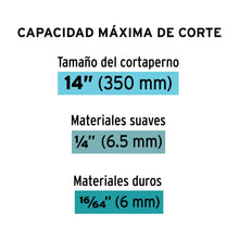 Cargar imagen en el visor de la galería, Cortaperno 14&#39;, cuchilla fabricada en acero al silicio
