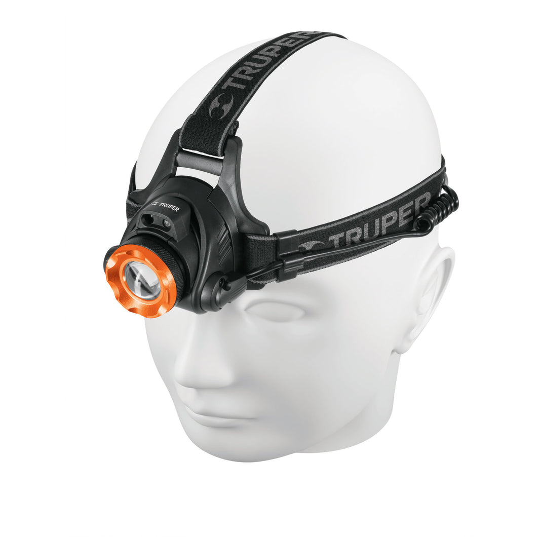 Linterna para cabeza, 290lm, 2LED, recargable