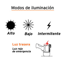 Cargar imagen en el visor de la galería, Lámpara recargable de led alta potencia, 300 lm, 7 W
