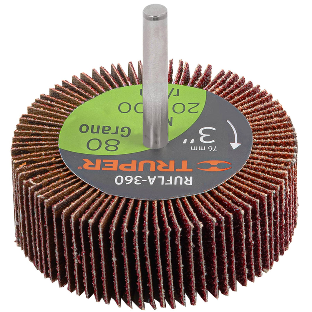 Rueda flap de 3', grano 80