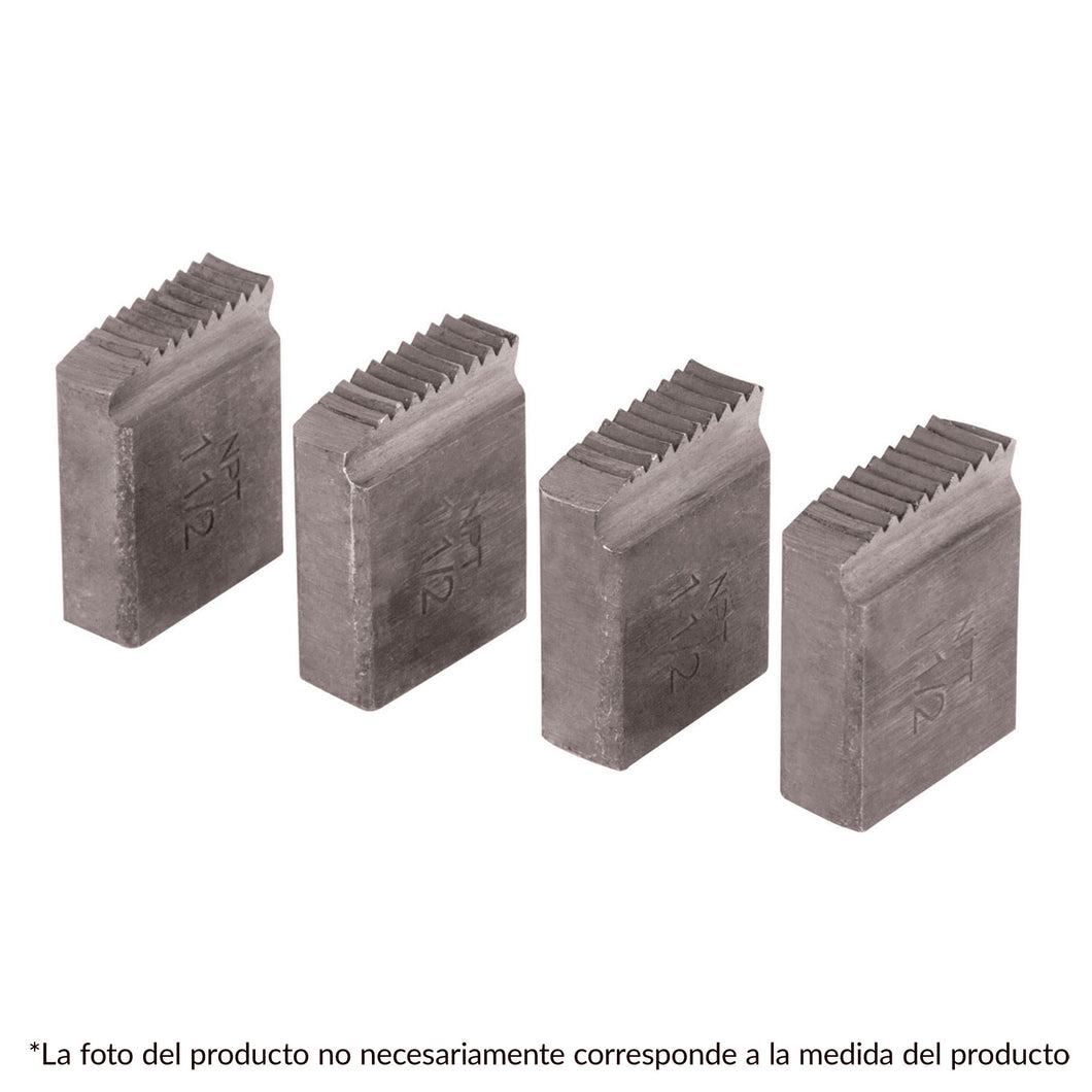 Juego de peines para tarrajas 1', 4 piezas