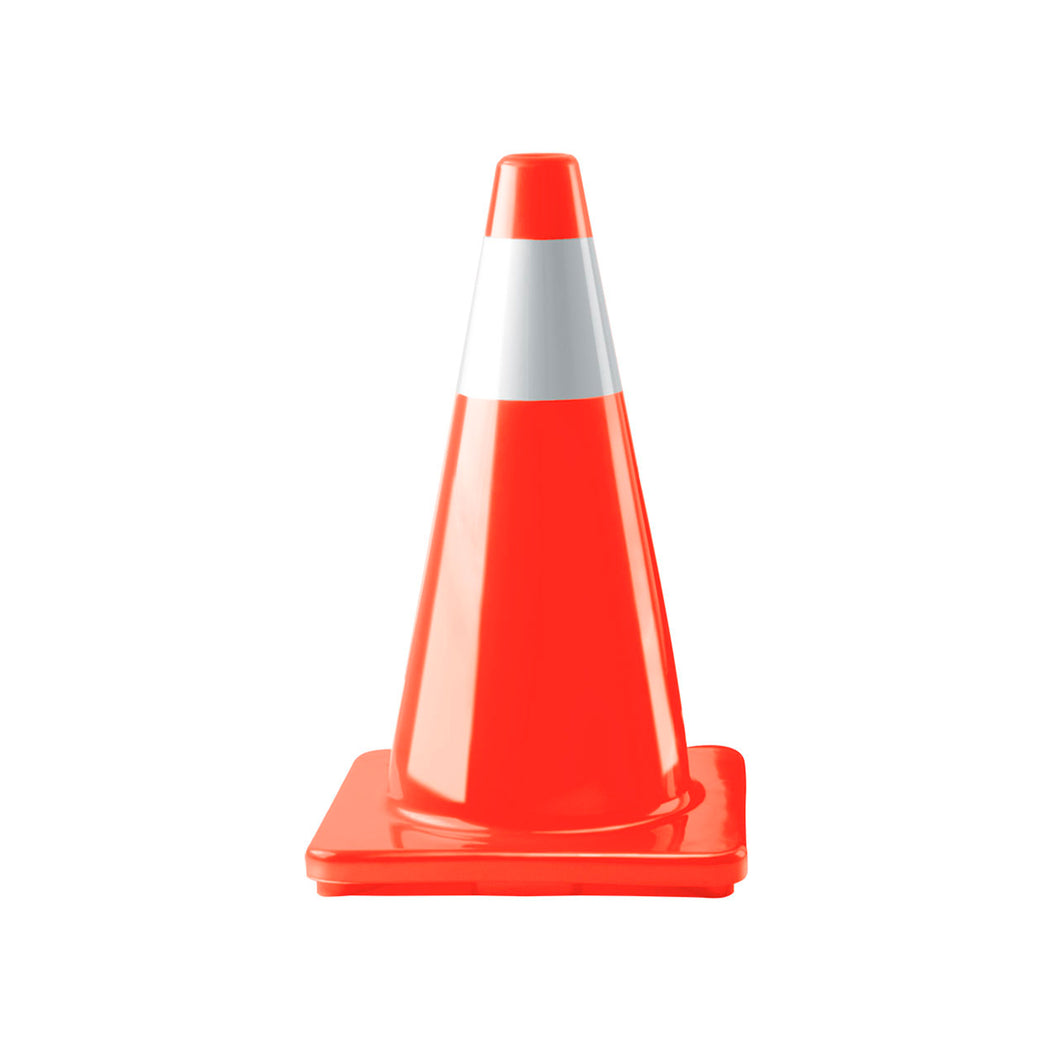 Cono de precaución, 45 cm con reflejante
