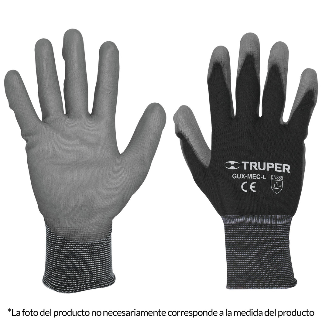 Guantes de nylon recubiertos de poliuretano, chicos