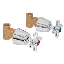 Cargar imagen en el visor de la galería, Juego 2 llaves de empotrar, roscables tipo cruceta, Aqua
